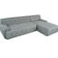Spacieux et modulaire en forme de L - 2 pièces, gris, design minimaliste, aucun assemblage requis, grand en 2 rembourrage en mousse requis, à la mode et confortable-121117433