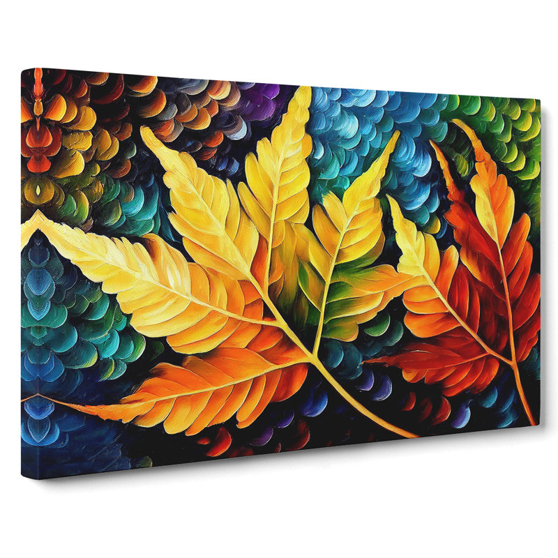 Glorious Plant Leaf Vol.6 - Wrapped Canvas, 50cm H x 76cm W x 3cm D