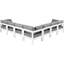 Canapé modulaire d'extérieur de 120 po avec coussins Berendina-61189492-61209838