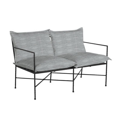 Italia 52" Wide Outdoor Loveseat with Cushions