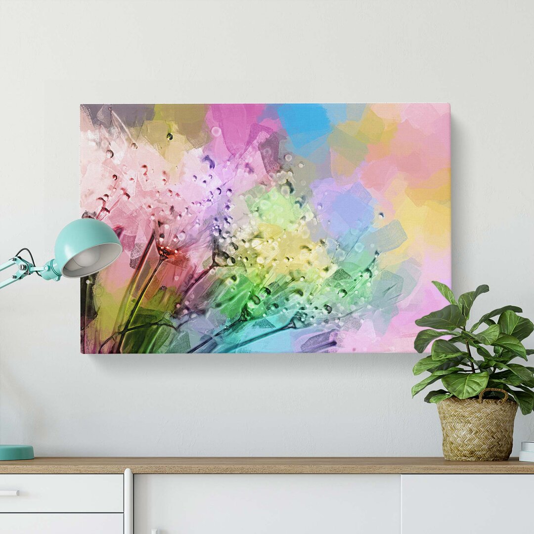 Rainbow Upon a Dandelion in Abstract