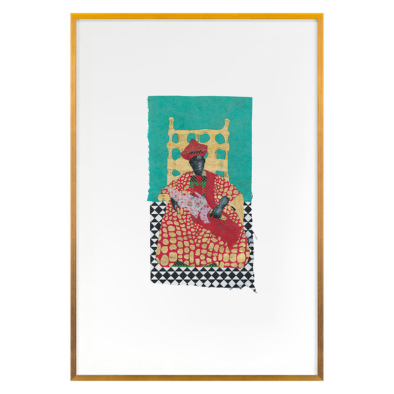 African Royals 3 Print by Ngo, PC, Gold Single Picture Framed, 48'' H x 33'' W