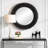 Orlin Solid Wood Round Wall Mirror