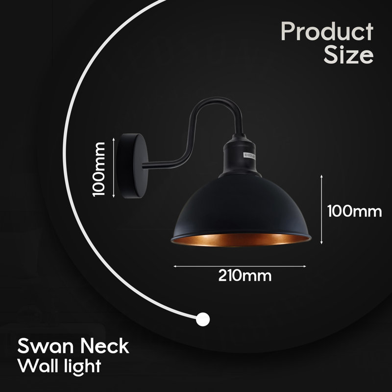 Armed Sconce, No, No, Black/Gold