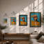 Contemplation In Blue Modern - Print-337790978-337790982