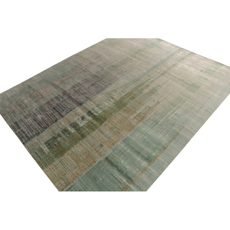 Hand Knotted Abstract Area Rug