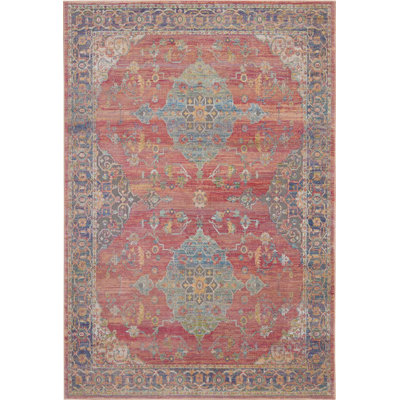 Tapis bleu / rouge Oglethorpe