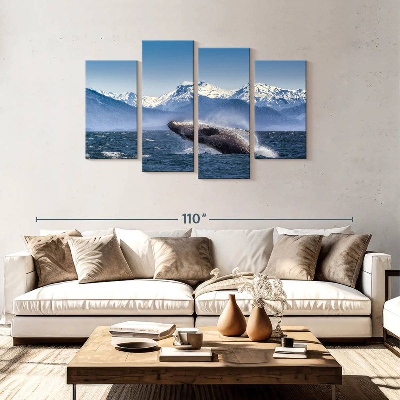 Brampt Humpback Whale Backflip, 48" H x 75" W