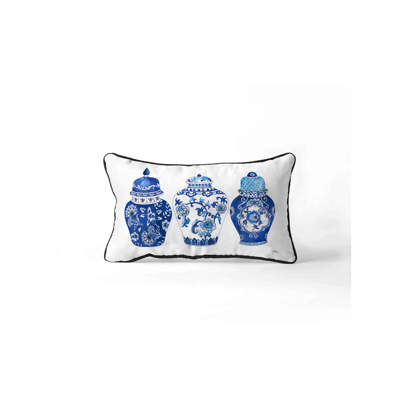 Housse de coussin rectangulaire en polyester