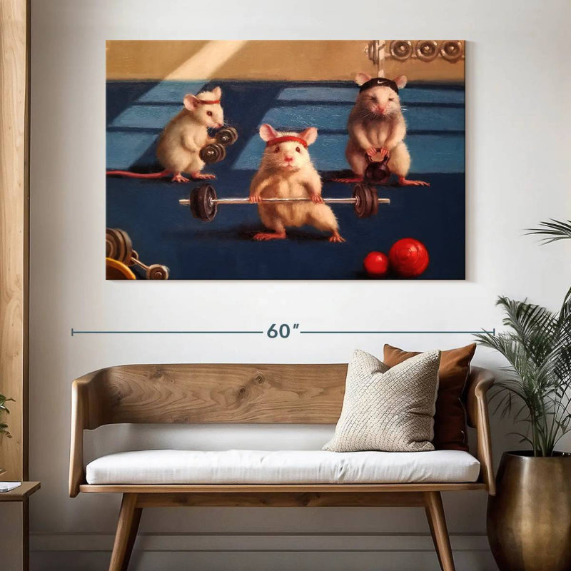 Gym Rats, 34" H x 51" W
