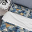 Ensemble de housse de couette Rustic Cobalt Triangle Symphony IV - Geometric-1644799755