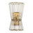 2-Light 16"H Crystal Glass Flush Mounted Wall Sconce