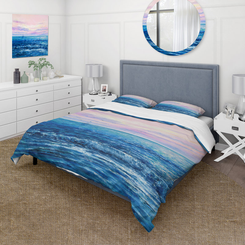 Ensemble de housse de couette en microfibre Corene, Housse de couette simple + 1 taie décorative stan
