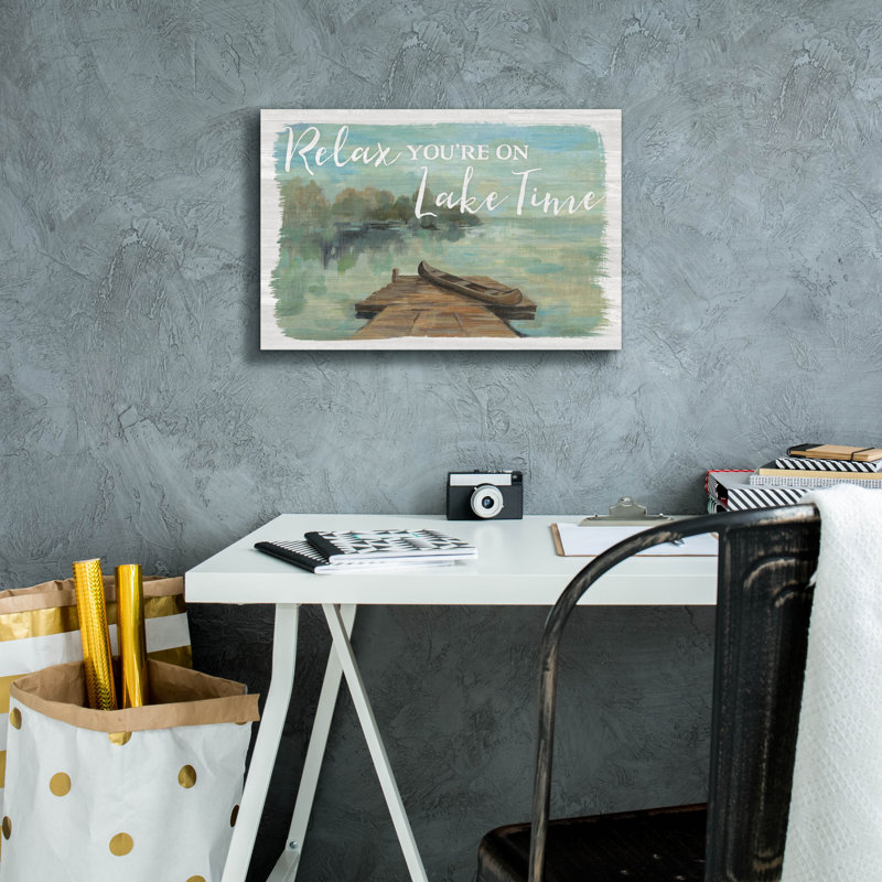  «Lakeside Retreat II» par Silvia Vassileva, art mural sur toile, 18 po x 12 po