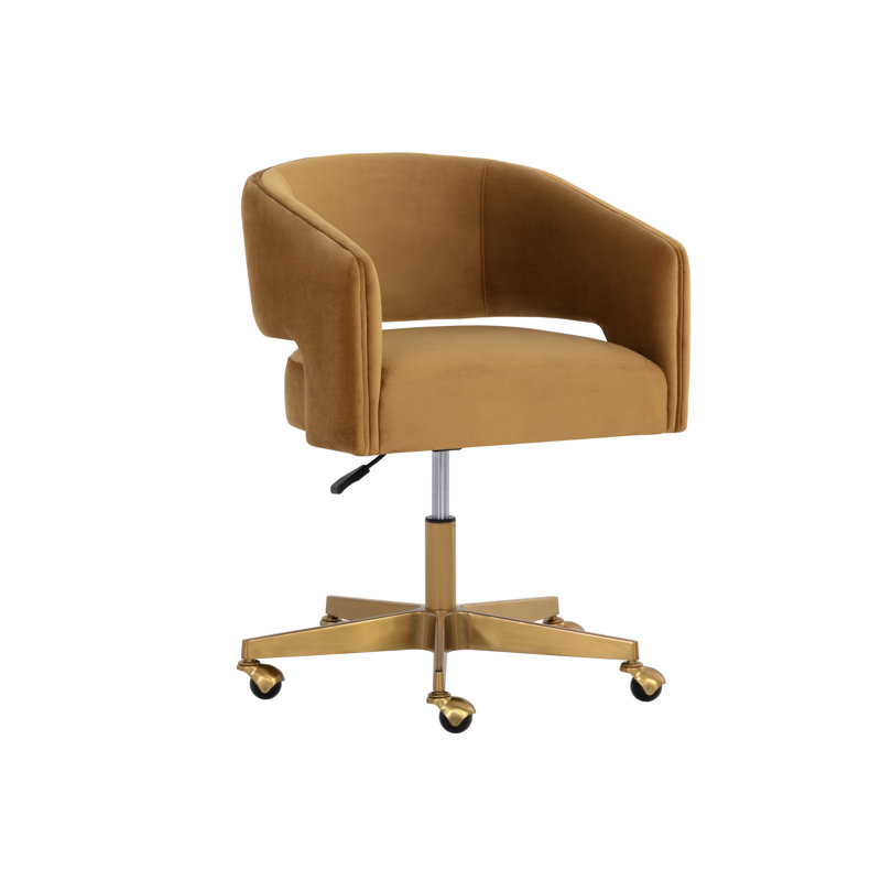 Swivel Office Chair, Gold