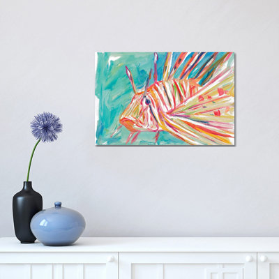 Colourful Fish 1 Piece Wrapped Canvas Painting