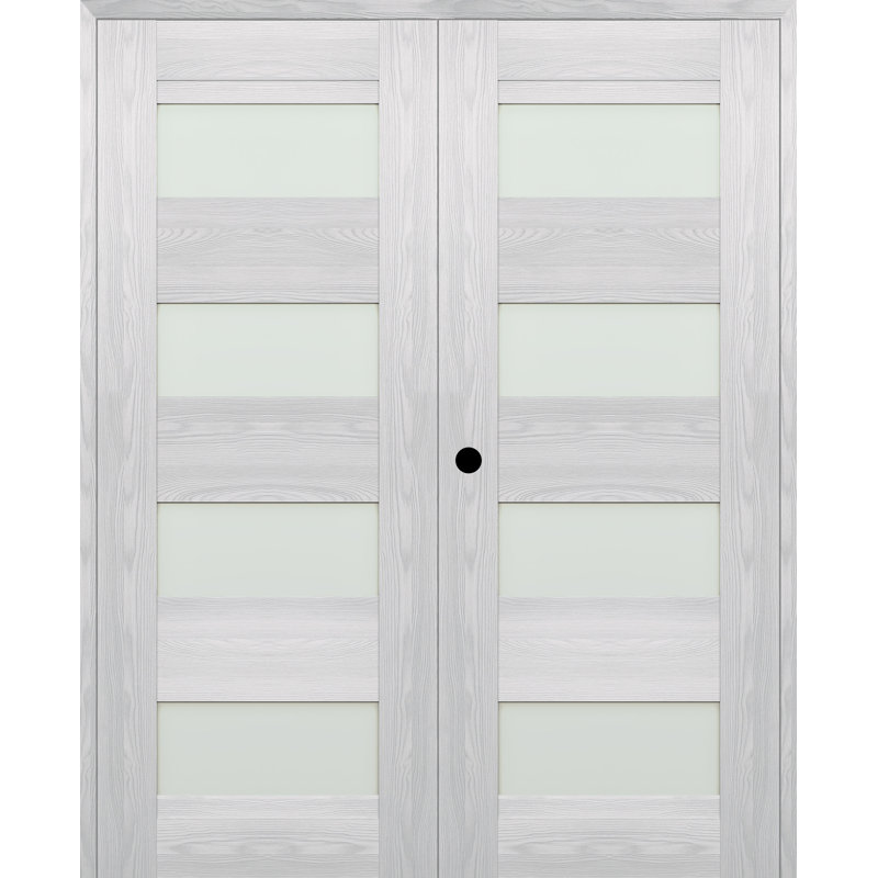 Porte standard en bois manufacturé Avon, Frêne, 59,5 po x 79,375 po