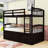 Effrem Kids Twin Over Twin Bunk Bed with Trundle with Drawers-1812447212