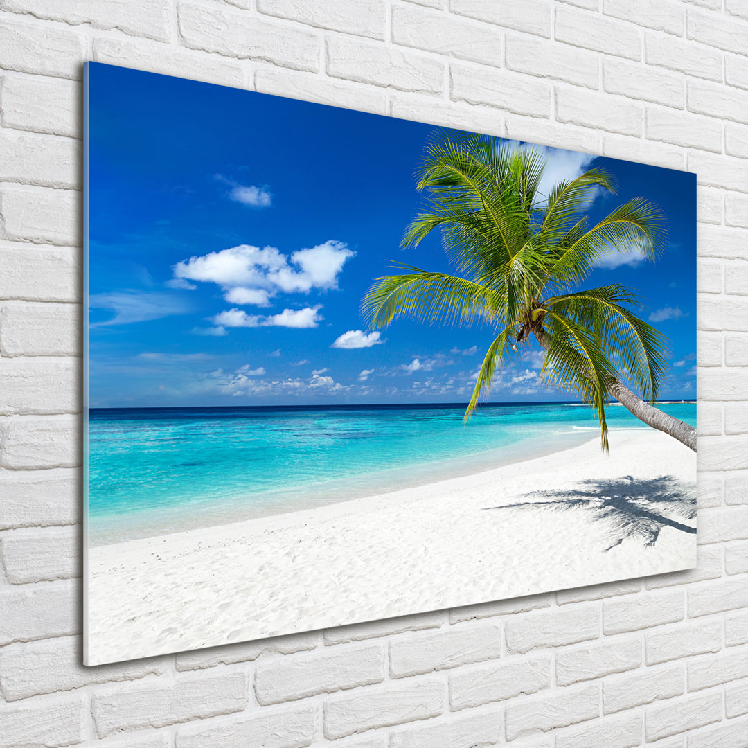 Glasbild Tropical Beach