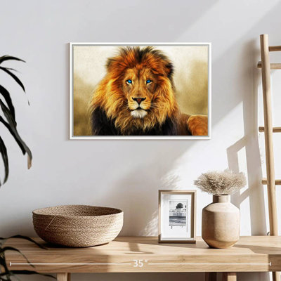 Lion aux yeux bleus