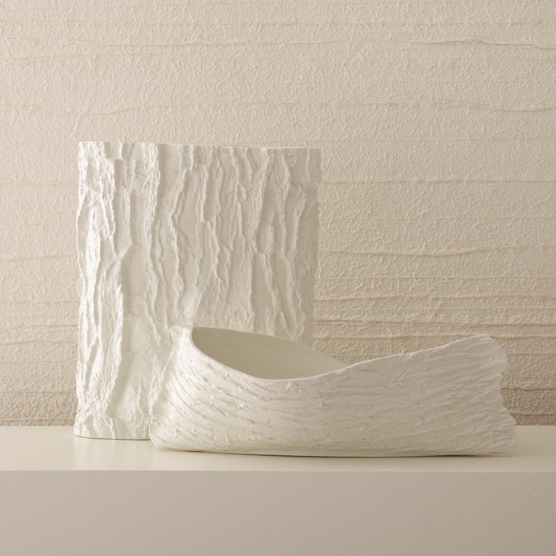 Twisty Japanese Cherry Bowl-Matte Black, Matte White