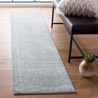 Tapis gris clair / ivoire Stroup Southwestern