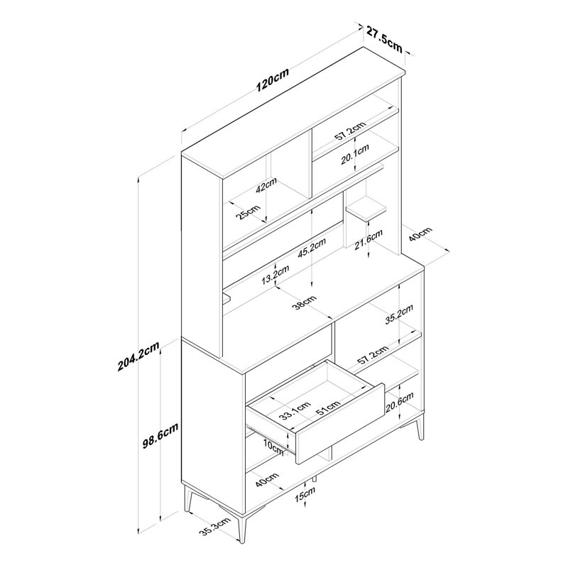 Deriel Standard Accent Cabinet