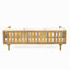 Lit de jour CLAREMONT 3 Sièges avec accoudoirs en rotin (coussin beige)-1099832747