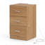 Table de chevet 1/2 PCS avec station de recharge et 3 tiroirs, noir/naturel/blanc-139965193-139965189
