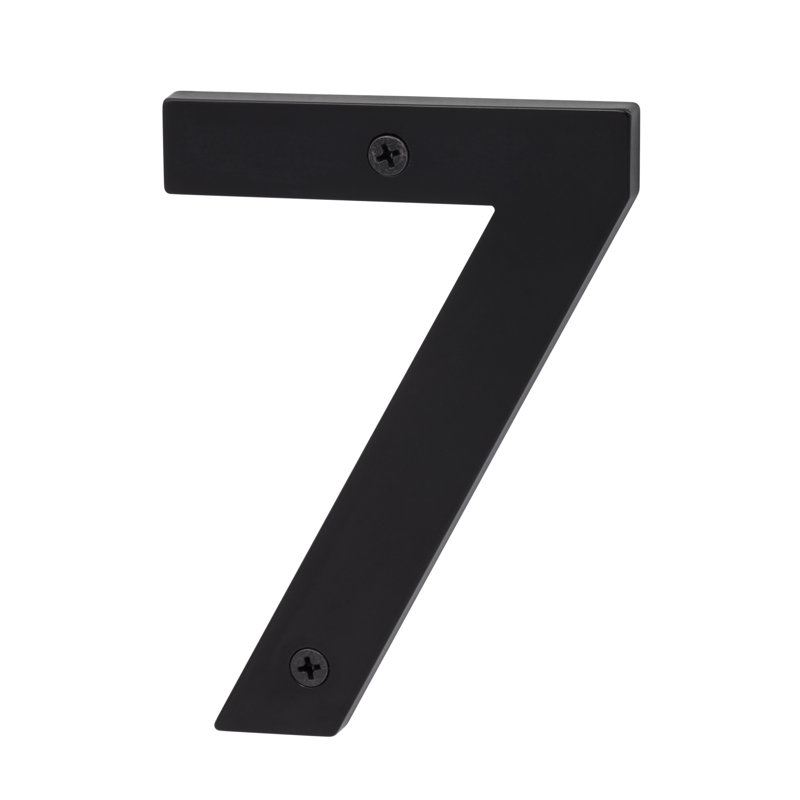 Zinc House Number 5 ", Noir mat, 7