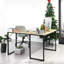Mckeehan L-Shaped Metal Base Writing Desk