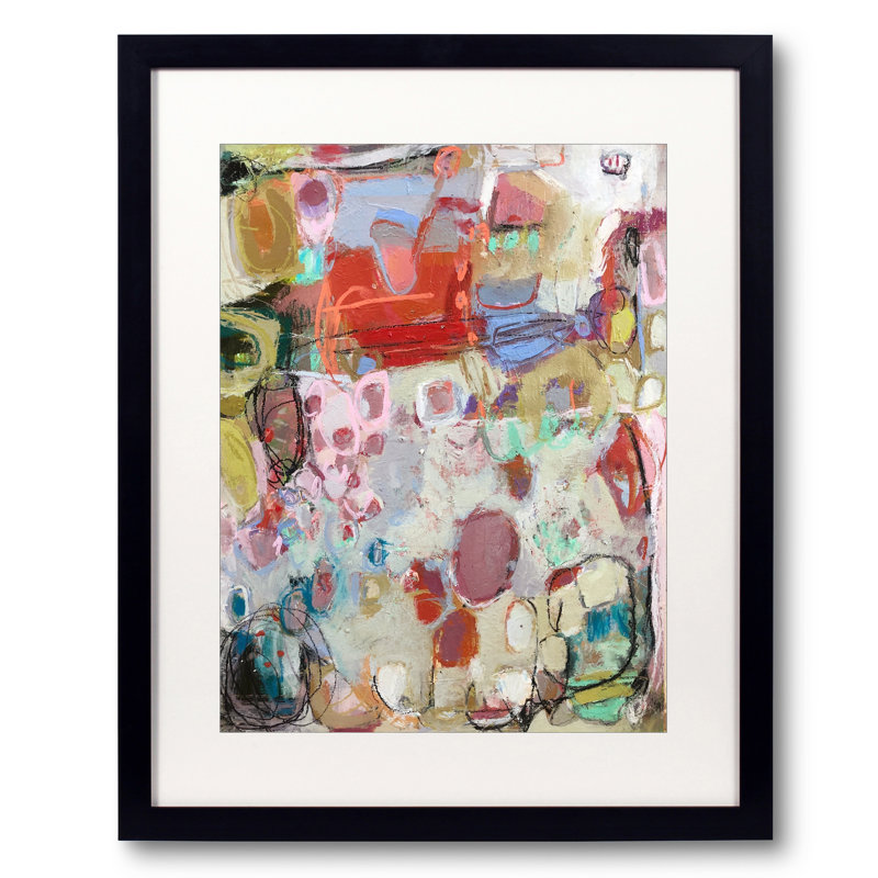 «En Voyage» par Elizabeth Chapman - Peinture sur papier encadrée