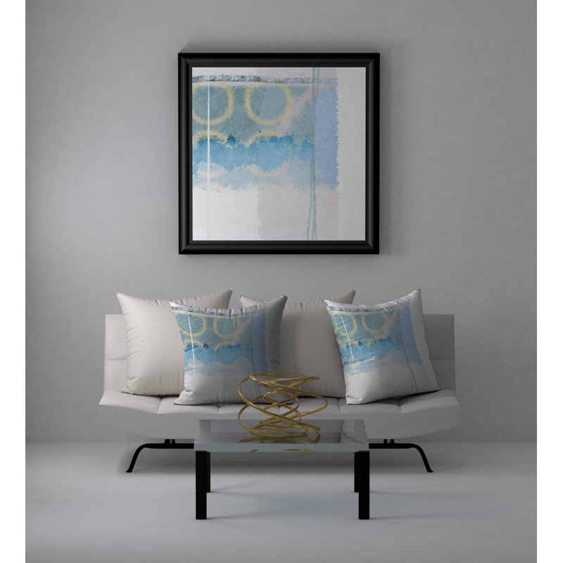 Housse de coussin décoratif carrée en énergie florissante, 20 po X 20 po