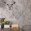 Décoration murale crâne de taureau en résine avec volutes 19,25 po
