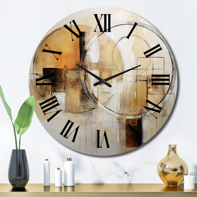 Horloge murale en métal exquise Nostalgia