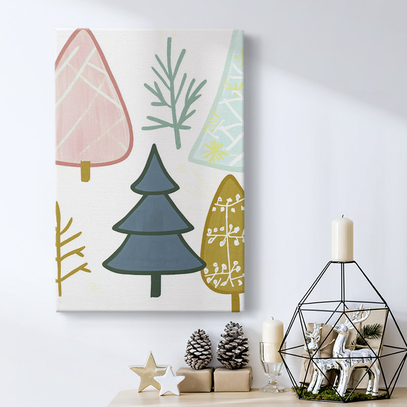 Art des Fêtes de Noël - Toile tendue avec châssis CCLXVI, H 18 po x l 12 po