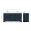 Meuble-lavabo double avec plateau Abshire 73-93359380