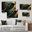 «Abstract Geode Green III», art mural abstrait en marbre-1645201088
