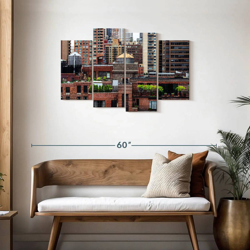 Lilie NYC Rooftop Garden, H 27 po x l 43 po