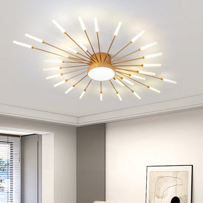 29-Light Ceiling Light,Modern LED Heads Flower Shape Ceiling Lights,Living Room Flush Mount Lighting