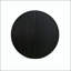 Table de salle à manger extensible ronde avec tablette de rangement noire