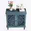 Armoire décorative, armoire de rangement à 2 portes, buffet avec tablette réglable et pieds en bois massif-72137237