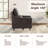 Breathable Leather Electric Recliner Sofa -  Power Recliner with USB Charger & Adjustable Headrest-1618011279