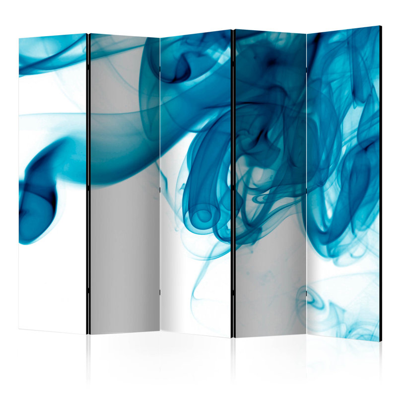Gulkis 225cm W x 172cm H 5 - Panel Solid Wood Folding Room Divider