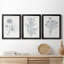 Indigo Botany Study IV - Ensemble de 3 peintures sur toile encadrées-1171059432-1171059434