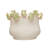 Decorative Stoneware Planter with Frog Figurine Rim