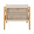 Acacia Wood & Beige Rope Outdoor Leisure Chair – Spacious, Comfortable & Versatile For Any Patio ,MP2-1730357002