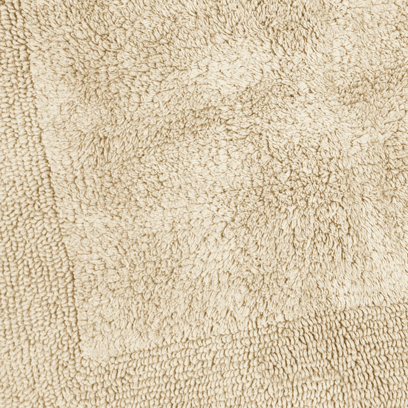100% Cotton Bath Mat and Pedestal Mat Set, Stone