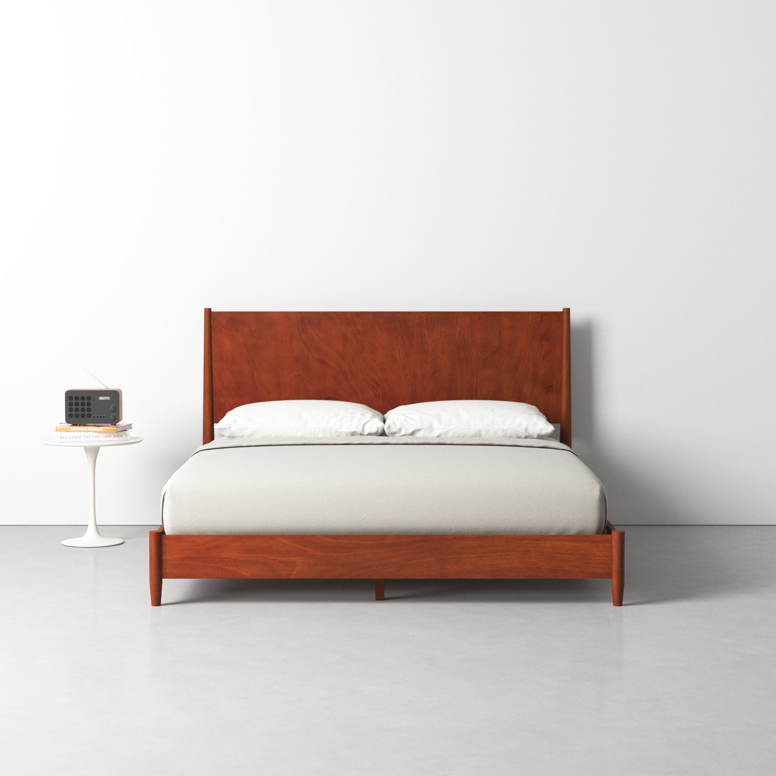 Williams Low-Profile Bed, King, Walnut