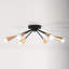 Andrea 6 Light Metal Semi Flush Mount